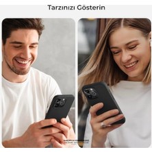 Merwish Apple iPhone 14 Pro Uyumlu Özel Ipeksi Dokunuş Hissi Veren Içi Yumuşak Kadife Lansman Silikon Kılıf Kapak (Siyah)