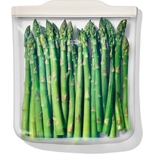 Silicone Reusable Bag Half Gallon Bag (64 Oz) - Oat