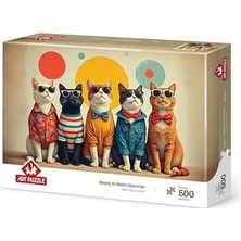 Retro Yazına Hazır 500 Parça Puzzle