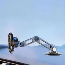 Magnetic ve Mıknatıslı Alaşımlı Içeriğindeki Metal Aparatlarla Tüm Cep Telefonlarına Uyumlu Magsafe Ile Uyumlu Araç Içi, Masa Üstü ve Her Zemine Uygun Metal Telefon Tutucu G198