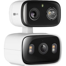 C246D | 2k 3mp Çift Lensli Akıllı Güvenlik Kamerası | Pan/tilt | Iç ve Dış Mekan | IP65 | Aı Hareket, Kişi ve Evcil Hayvan Algılama | Renkli Gece Görüşü | Çift Yönlü Ses