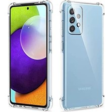 Galaxy A52 ile Uyumlu ile Uyumlu Kapak Şeffaf Airbag Antishock Köşe Korumalı Silikon Kılıf