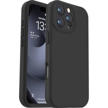 iPhone 16 Pro Max Uyumlu Içi Kadife Lansman Liquid Silicone Kılıf Şok Emici Full Kasa Koruma Sağlayan Kılıf (IPHONE_16_PRO_MAX)