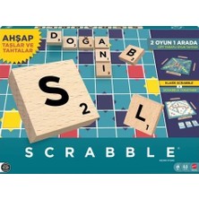 Scrabble Orijinal Ahşap Ikisi Bir Arada Türkçe JLJ64