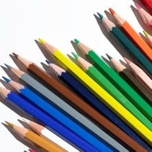 Karton Kutu Boya Kalemi, 24 Renk, Yumuşak ve Canlı Renkler, Kolay Açılır, Kırılmaya Dayanıklı Uçlar, Uç Kırılmasına Karşı Dayanıklılığı Artıran Özel Yapıştırma Sistemi