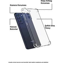 Xiaomi Mi 11 Lite ile Uyumlu Kapak Köşe Korumalı Airbag Antishock Şeffaf Silikon Kılıf