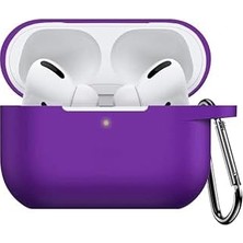 Airpods Pro Lansman Silikon Kılıf (Mor)