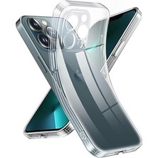 Apple Iphone 13 Pro Max Kamera Korumalı Şeffaf Silikon Kılıf