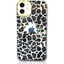 iPhone 11 Uyumlu Renkli Leopar Desenli Kılıf