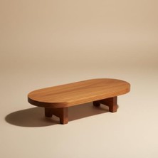 Doğal Akasya Ayaklı Oval Kesim Panosu ve Sunum Tahtası - 33 cm Et, Peynir ve Ekmek Servisliği - Dekoratif Ahşap Mutfak Standı