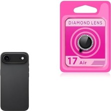 Senon Apple iPhone 17 Air Için Zore Cl-06 Kamera Lens Koruyucu (Siyah)