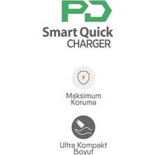 100W Ultra Hızlı Turbo Araç Şarj Başlığı – 2 USB + 1 Pd (Beyaz)