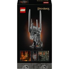 Yüzüklerin Efendisi: Sauron'un Miğferi 11373 - Yetişkinler Için Sauron Minifigürü ile Isim Levhalı Sergileme Standı Içeren Yaratıcı Dekoratif Model Yapım Seti, Hediye Fikri (538 Parça)