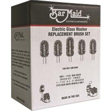 Bar Maid BRS-1722 Fırça Seti - Elektrikli Cam Yedek Fırça