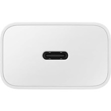 15 Watt USB Type-C Hızlı Şarj Adaptörü, Veri Kablolu Şarj Cihazı, Beyaz