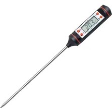 Profesyonel Dijital Gıda ve Et Termometresi, Paslanmaz Çelik Uzun Prob, LCD Ekranlı Hızlı ve Hassas Ölçüm, Bbq Izgara Fırın Mutfak Kullanımı, -50°c / 300°C Geniş Ölçüm Aralığı, Taşınabilir ve Dayanık