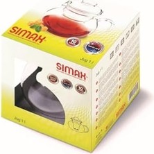 Sımax Marta Cam Demlik – 1,5 L – Borosilikat Cam – Dayanıklı – Ocak Üstü Uyumlu