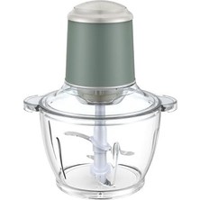 Gem  400 W Elektrikli Doğrayıcı – 2 L Cam Hazne, Bakır Ac Motor | Mint Yeşil