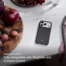 Beats iPhone 17 Pro Kılıfı, Magsafe ve Kamera Denetimi Özellikli, Mat Dış Yüzey, Mikrofiber Iç Kaplama – Granit Grisi