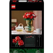 Gül Buketi 10328 - Yetişkinler Için Dekoratif, Koleksiyonluk ve Sergilenebilir Yaratıcı Çiçek Model Yapım Seti, Doğum Günü Hediyesi Fikri (822 Parça)