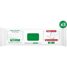 Easy Clean Beyaz Sabun Katkılı Mopa Uyumlu Yer Temizlik Havlusu&mendili 3X50 (150 Yaprak)