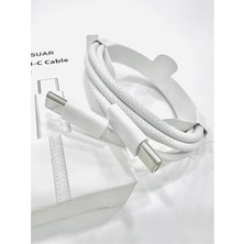 Iphone Usb-C To Usb-C 20W 1 Metre Hızlı Şarj Kopmaz Örgü Kablo Iphone 15-15PROMAX-16-16PROMAX-16PLUS