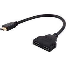 HDMI Çoklayıcı 1 Giriş 2 Çıkış Splitter 1080P Full Hd Görüntü Dağıtıcı Adaptör Tv Monitör Projeksiyon Için Çoğaltıcı HDMI Splitter Aynı Görüntü Aktarımı | ZR158