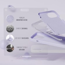 iPhone Kılıf Ince Sıvı Silikon 3 Katmanlı Tam Kaplamalı Yumuşak Jel Kauçuk Kılıf Kapak (Lila, iPhone 11)