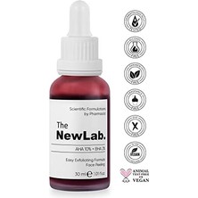 The Newlab. The Newlab-Canlandırıcı & Cilt Tonu Eşitleyici Yüz Peeling Serum 30 ml (Aha 10% + Bha 2%)
