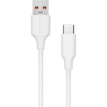 USB To Type-C ile Uyumlu iPhone ve  ile Uyumlu Hızlı Şarj ve Data Kablosu 40 cm (Beyaz)