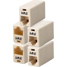 Mn6 M14 5 Adet RJ45 Ethernet Kablo Birleştirici, Cat5 CAT5E Cat6 Uyumlu Dişi Dişi Lan Kablo Uzatma Aparatı