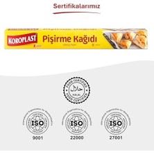 Pişirme Kağıdı 8 Mt, Helal Sertifikalı ve Bpa Içermez 37CM x 8mt, Fırında Tavuk, Et, Tatlı, Börek Pişirmek Için Uygun, 220 C° Yüksek Dayanıklı Fırın Pişirme Kağıdı, Yapışmaz ve Yanmaz