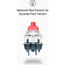 Amber Type-C Bağlantılı Rgb Ledli Mekanik Gaming Oyuncu Klavye Q Red Switch