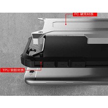 Xiaomi Redmi 5A ile Uyumlu Çift Katman Koruyucu Crash Military Tank Kılıf - Siyah