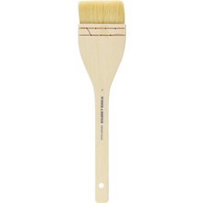 Winsor & Newton Hake Geniş Düz Ahşap Saplı Fırça-3", 3", Beyaz