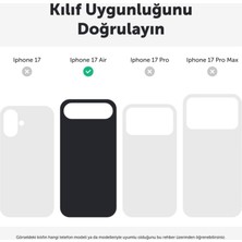 Apple iPhone 17 Air ile Uyumlu Kılıf  Sararmaz Clearmag Kılıf (M-Safe Uyumlu) Şeffaf