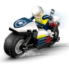 City Motosikleti Takibi 60455-4 Yaş Üzeri Kız ve Erkek Çocuklar Için Motosikleti Oyuncağı, Hırsız Kaçış Kaykayı ve Mini Açılabilir Atm Içeren Yaratıcı Oyuncak Yapım Seti (65 Parça)