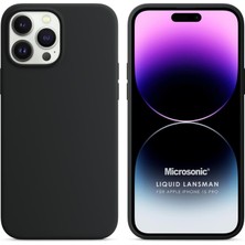 Kılıf Apple iPhone 15 Pro Için Liquid Lansman Silikon Siyah [iphone 15 Pro ile Uyumlu Kılıf - Siyah]