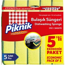 Piknik Bulaşik Süngeri 5'li Düz