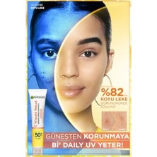 C Vitamini Parlak Günlük Güneş Koruyucu Fluid Yüz Kremi Işıltılı Doku SPF50, 40 ml
