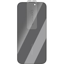 iPhone 16 Pro Max Uyumlu Hd Serisi 0.25MM Privacy Temperli Cam Ekran Koruyucu Siyah