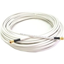 15 Metre Rg6/u4 Full Hd 3D 4K Anten Tv Çanak Uydu Lnb Kablosu 15MT (F Konnektör Takılı Hazır) 15 mt