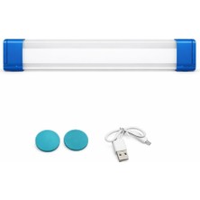 USB Şarjlı LED Dolap Işığı, Manyetik 3 Kademeli Kabin Lambası, Gardırop Mutfak Tezgah Altı Aydınlatma, Kablosuz Montaj, Beyaz Işık, Mıknatıslı Duvar Lambası,araç Kaput Atdınlatma