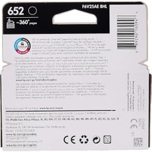 Hp 652 Siyah Mürekkep Kartuş 360 Sayfa (F6V25AE)