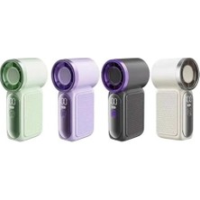 9CMX4CM Ultra Mini En Küçük El Fanı Taşınabilir Şarjlı Dijital Göstergeli Ayarlanabilir Hız Kademeli Taşınabilir Soğutucu Fan Usb-C Şarjlı Masaüstü Seyahat Ofis Kamp Için Vantilatör Fs-24