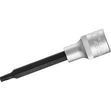 1113064227 T 27 1/2" Uzun Star (Tor X) Uçlu Lokma Anahtar (100 Mm), Krom, T27