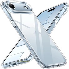 - iPhone 17 Air ile Uyumlu Apple Kılıf Kamera Çıkıntılı Korumalı Yumuşak Şeffaf Silikon Renksiz Kapak