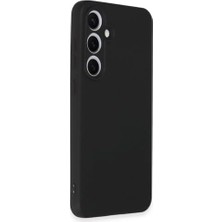 & Aksesuar  Galaxy S24 Fe ile Uyumlu Içi Kadife Kamera Korumalı Lansman Silikon Kılıf Ince Yapılı Tam Koruma Sağlayan Kamera Korumalı Kılıf (Siyah)