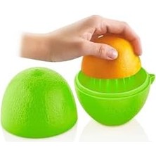 Limon Sıkacağı Bpa Içermez 2 Adet 2 Renk Limon Saklama Kabı ve Limon Sıkacağı