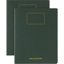 Moleskine Student Cahier Not Defteri 2'li Set Çizgisiz Xxl Boy Mersin Yeşili